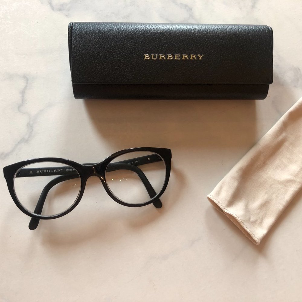 BURBERRY Black Eye Glasses (Frames Only) B2176 3001 | 53 [] 18 [] 140 | Black